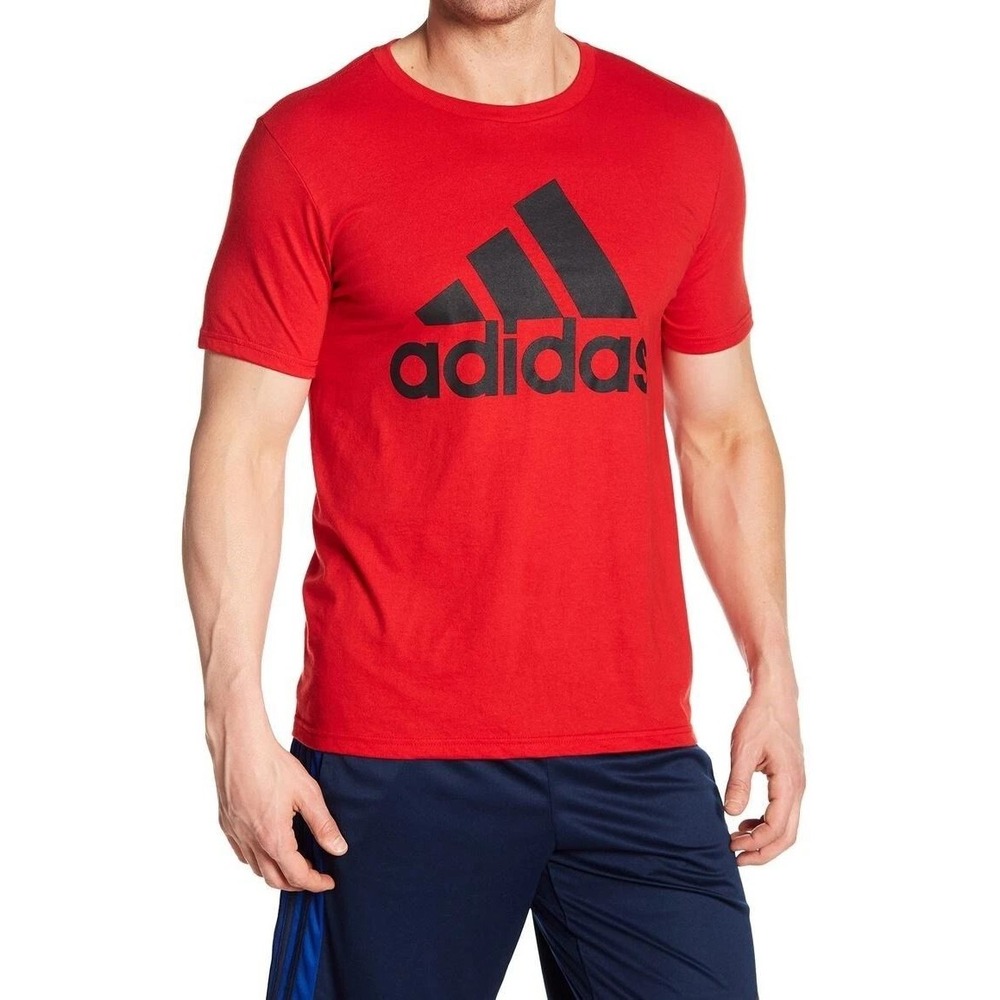 NWOT Adidas Youth XL 18/20 Orange Heather Short Sleeve Logo Graphic T-Shirt